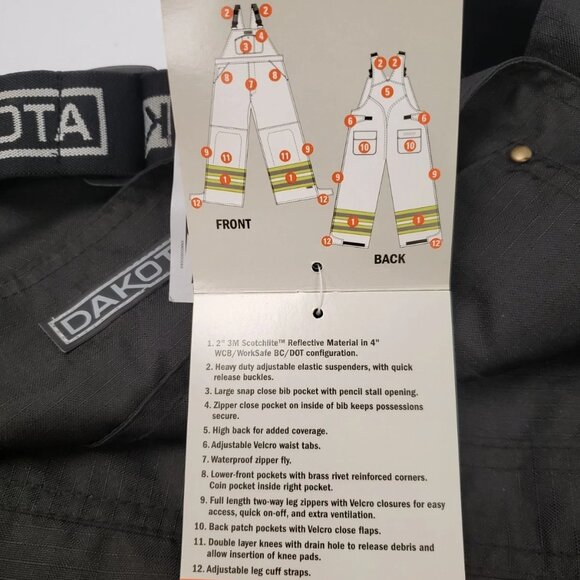 (75569-1) Dakota Bib Overall - Size: 2XL - Picture 13 of 14